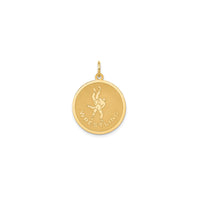 Wrestling Disc Pendant (14K)