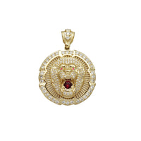 Lion Medallion Pendant (14K)