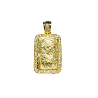 Lady Fortuna Diamond Bar Pendant (14K)