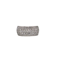 White Gold Diamond Wedding Band (14K)