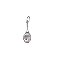 Tennis Racket Pendant (Silver)
