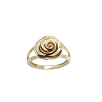 Diamond Cut Rose Flower Ring (14K)