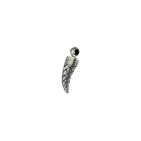 Tusk Pendant (Sterling Silver)