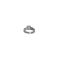 Cubic Zirconia Engagement Ring (Silver)