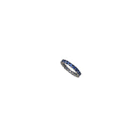 Dark Blue Eternity Ring (Silver)