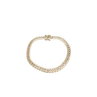 Plain Miami Cuban Bracelet （14K）