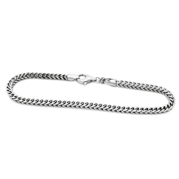 Franco White Gold Bracelet (14K).