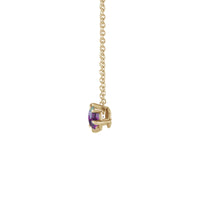 紫翠玉單石爪形項鍊 (14K) 側面 - Popular Jewelry - 紐約