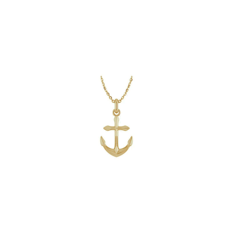 Anchor 3D Pendant (14K) preview - Popular Jewelry - New York
