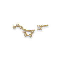 Big Dipper Constellation Stud Earrings (14K) diagonal - Popular Jewelry - New York