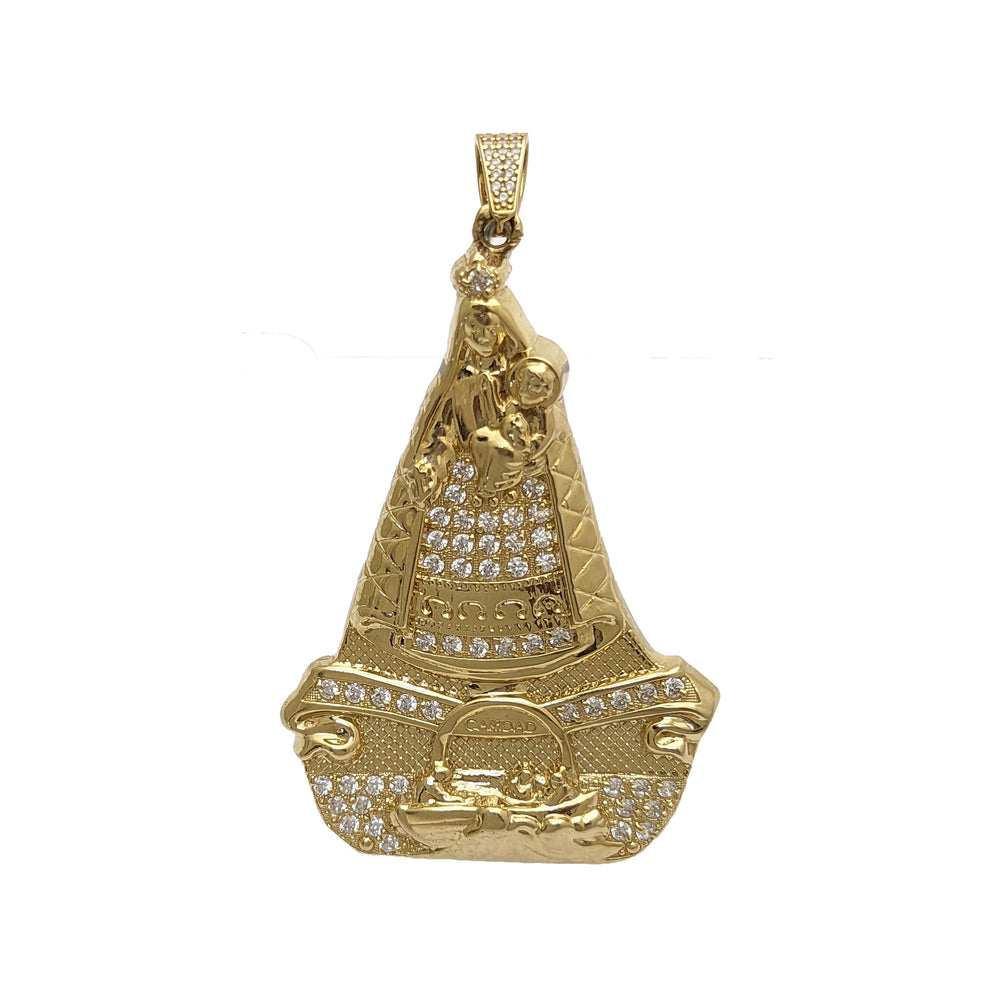 Caridad del Cobre CZ Pendant (14K) Popular Jewelry - New York