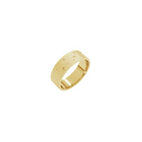 Celestial Band karo Sand Blast Finish Ring (14K) utama - Popular Jewelry - New York