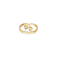Cherry Heart Drop Ring (14K) back - Popular Jewelry - နယူးယောက်