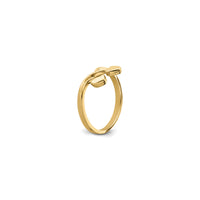 Cherry Heart Drop Ring (14K) dijagonala - Popular Jewelry - Njujork
