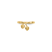 د چیری زړه ډراپ حلقه (14K) مخکی - Popular Jewelry - نیو یارک