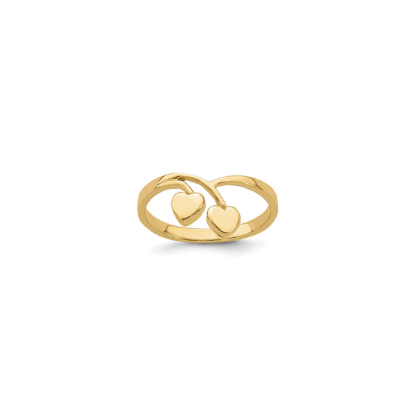 Cherry Heart Drop Ring (14K) main - Popular Jewelry - New York