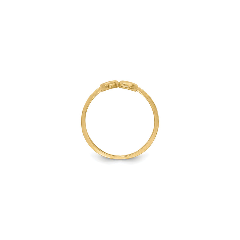 Cherry Heart Drop Ring (14K) setting - Popular Jewelry - New York