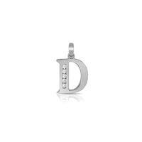 Icy Initial Letter Pendant (Silver)