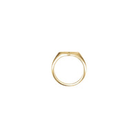 Diamond Starburst Heart Signet Ring (14K) setting - Popular Jewelry - Efrog Newydd