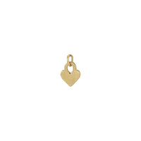 Penjoll de bloqueig de cor gravable (14K) principal - Popular Jewelry - Nova York