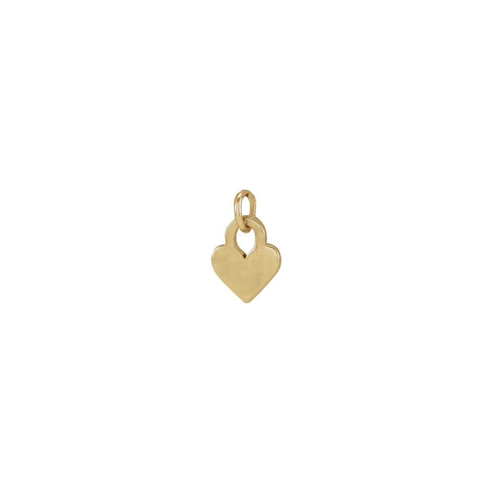 Engravable Heart Lock Pendant (14K) main - Popular Jewelry - New York