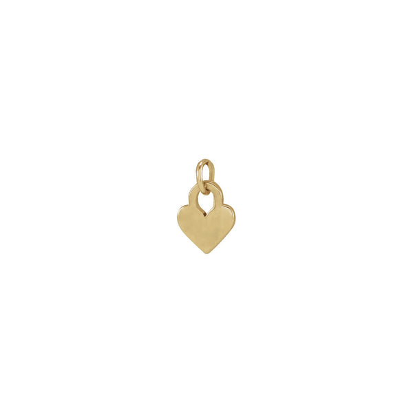 Engravable Heart Lock Pendant (14K) main - Popular Jewelry - New York