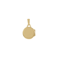 Engravable Round Locket Pendant (14K) back - Popular Jewelry - New York