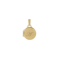 Engravable Round Locket Pendant (14K) e fatiloeng - Popular Jewelry - New york