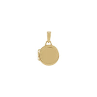 കൊത്തുപണി ചെയ്യാവുന്ന വൃത്താകൃതിയിലുള്ള ലോക്കറ്റ് പെൻഡന്റ് (14K) മുൻവശം - Popular Jewelry - ന്യൂയോര്ക്ക്