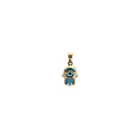 Evil Eye Hamsa Pendant (14K) light blue - Popular Jewelry - Nyu York