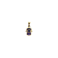 Evil Eye Hamsa Pendant (14K) navy blue - Popular Jewelry - Њу Јорк