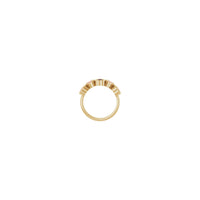 Five Pink Hearts Ring (14K) setting - Popular Jewelry - New York
