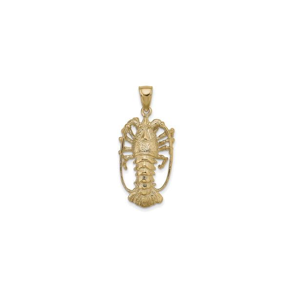 Florida Lobster Pendant (14K) front - Popular Jewelry - New York