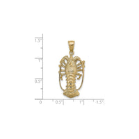 Florida Lobster Pendant (14K) skala - Popular Jewelry - New York