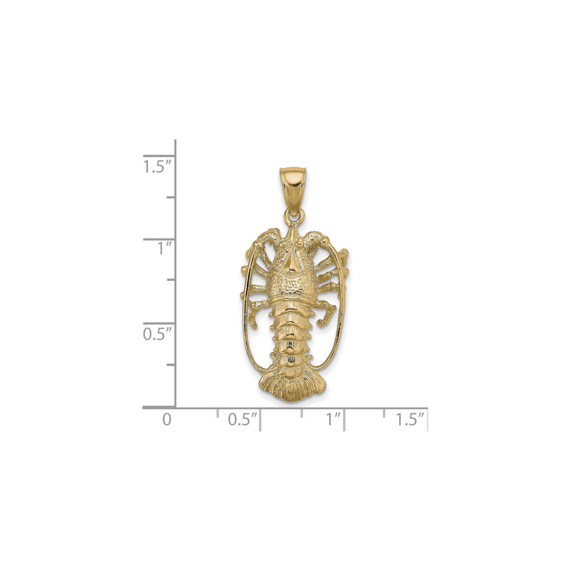 Florida Lobster Pendant (14K) scale - Popular Jewelry - New York