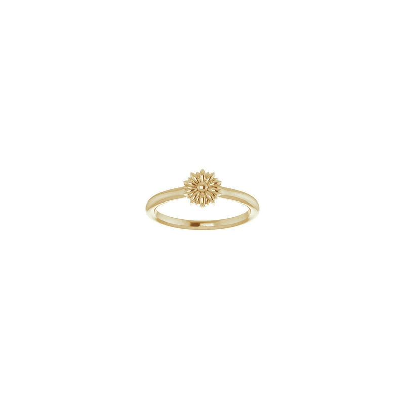 Flower Stackable Ring (14K) front - Popular Jewelry - New York
