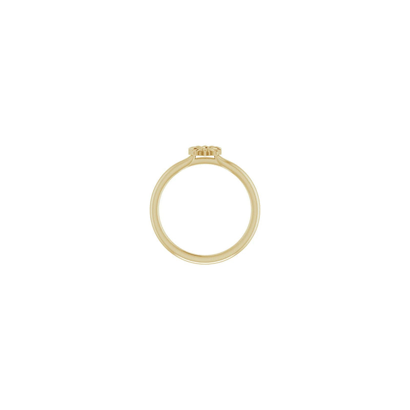 Flower Stackable Ring (14K) setting - Popular Jewelry - New York