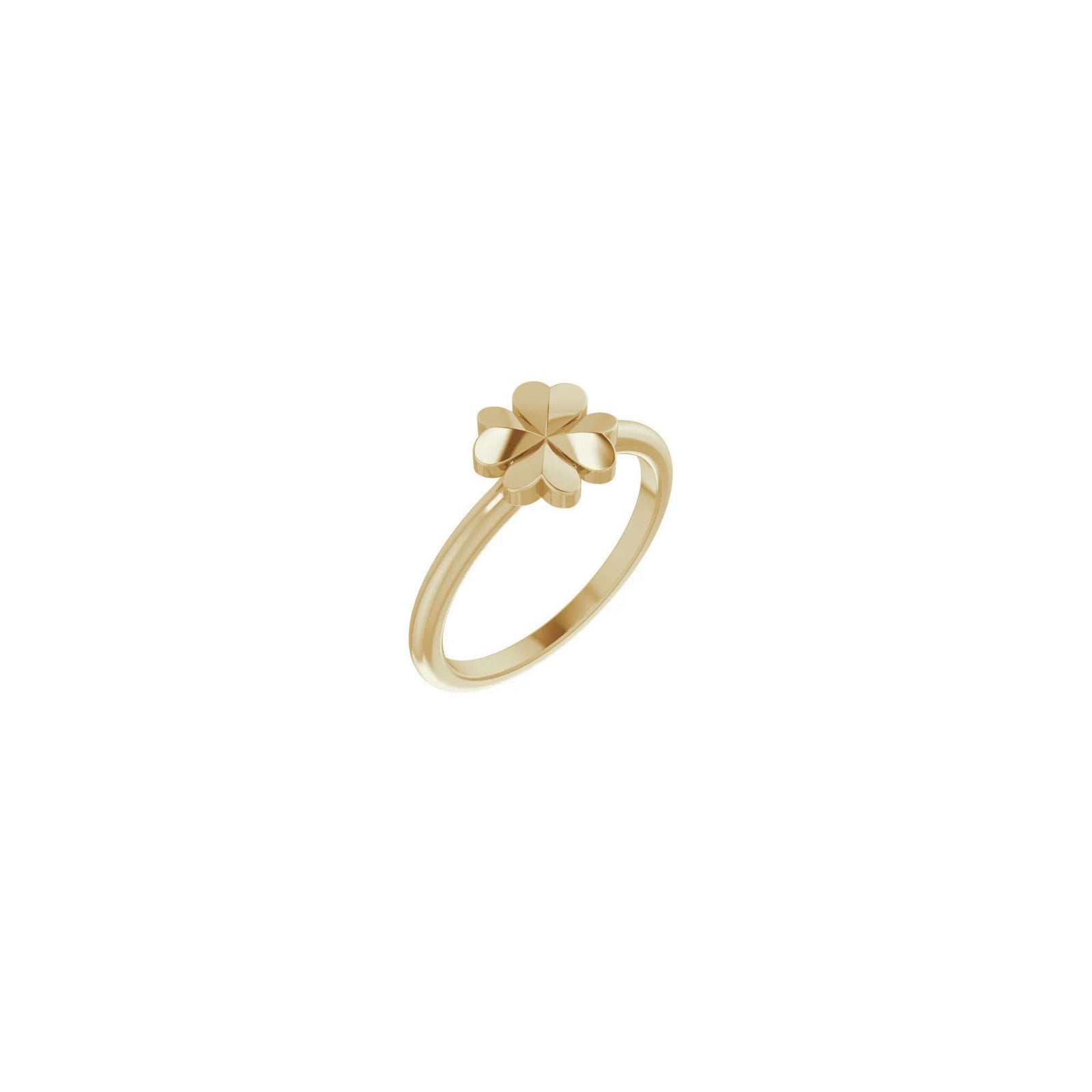 Four-Leaf Clover Stackable Ring – Popular J Four-Leaf Clover Stackable Ring – Popular J