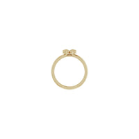 הגדרה של טבעת תלתן ארבע עלים (14K) - Popular Jewelry - ניו יורק