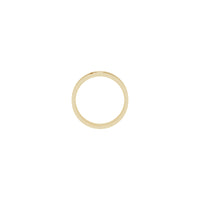 Grooved Sideways Cross Ring (14K) setting - Popular Jewelry - New York