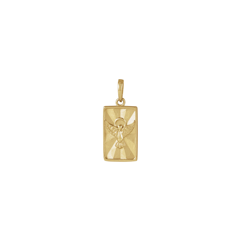 Guidance Rectangle Pendant (14K) front - Popular Jewelry - New York