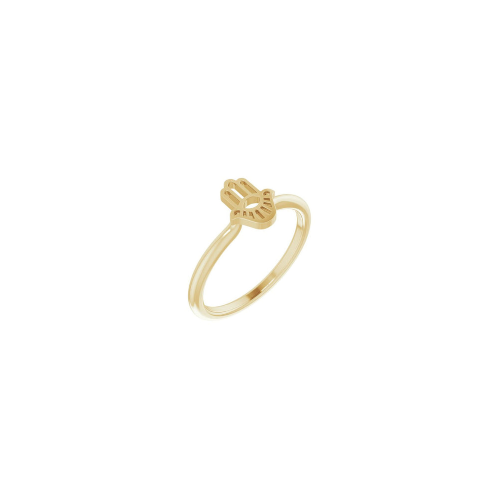 Hamsa Stackable Ring (14K) main - Popular Jewelry - New York