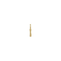 Heart Cutout Lock Pendant (14K) side - Popular Jewelry - New York