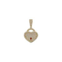 Heart Padlock CZ Iced-Out Pendant (14K) Popular Jewelry - New York