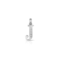 Icy Initial Letter Pendant (Silver)