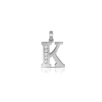 Icy Initial Letter Pendant (Silver)