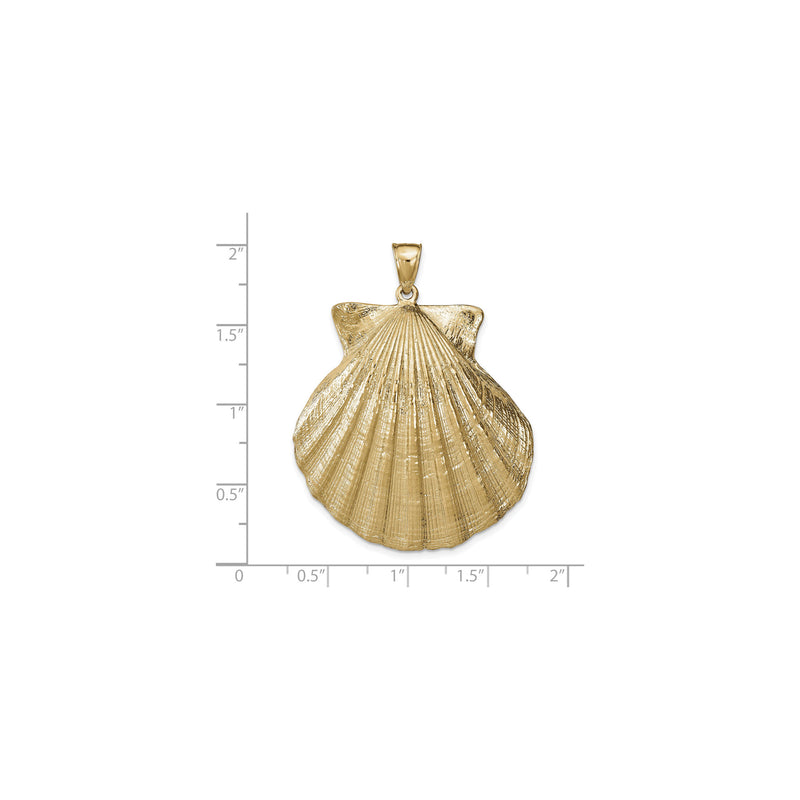 Large Scallop Shell Pendant (14K) scale - Popular  Jewelry - New York