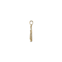 Liontin Simbol Skala Tanda Zodiak Libra (14K) samping - Popular Jewelry - New York