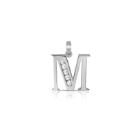Icy Initial Letter Pendant (Silver)