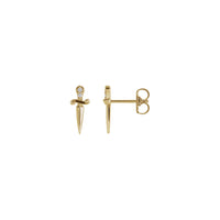 ನೈಸರ್ಗಿಕ ಡೈಮಂಡ್ ಡಾಗರ್ ಸ್ಟಡ್ ಕಿವಿಯೋಲೆಗಳು (14K) ಮುಖ್ಯ - Popular Jewelry - ನ್ಯೂ ಯಾರ್ಕ್